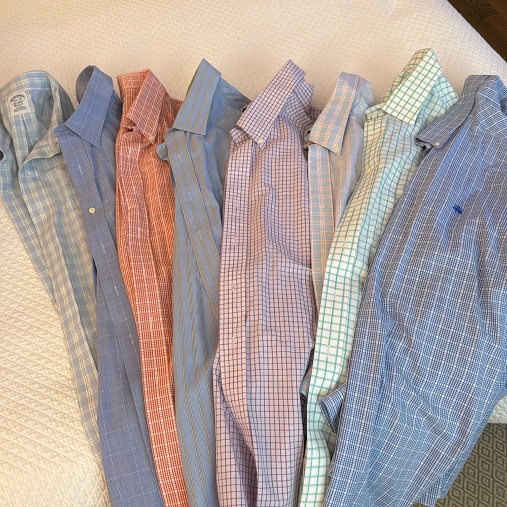 Lot of 8 men’s Brooks Brothers button down shirts